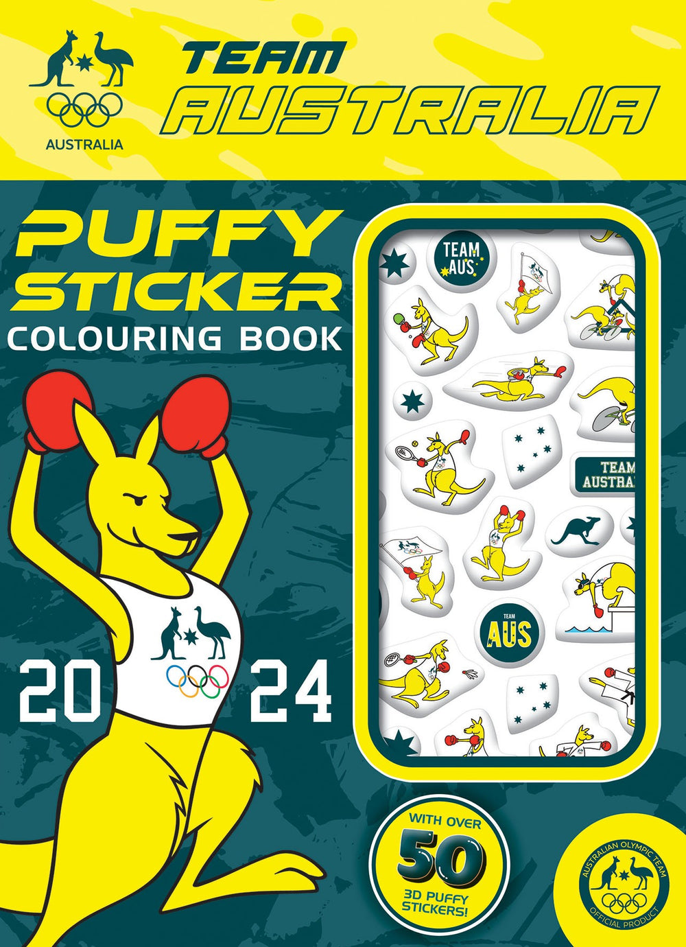 Australian Olympic Team: Puffy Sticker Colouring Book