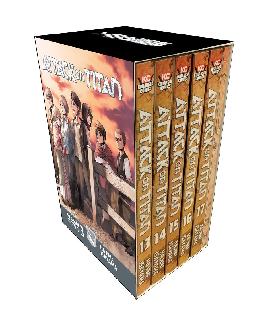 Attack On Titan Season 3 Manga Box Set (vol 13-17)