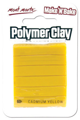 MM Make n Bake Polymer Clay 60g - Cadmium Yellow