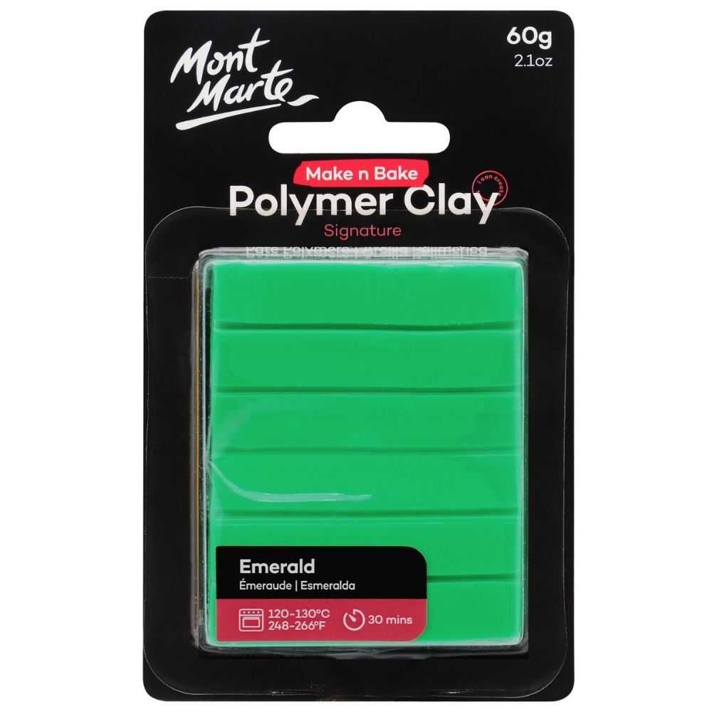 MM Make n Bake Polymer Clay 60g - Emerald MMSP6021