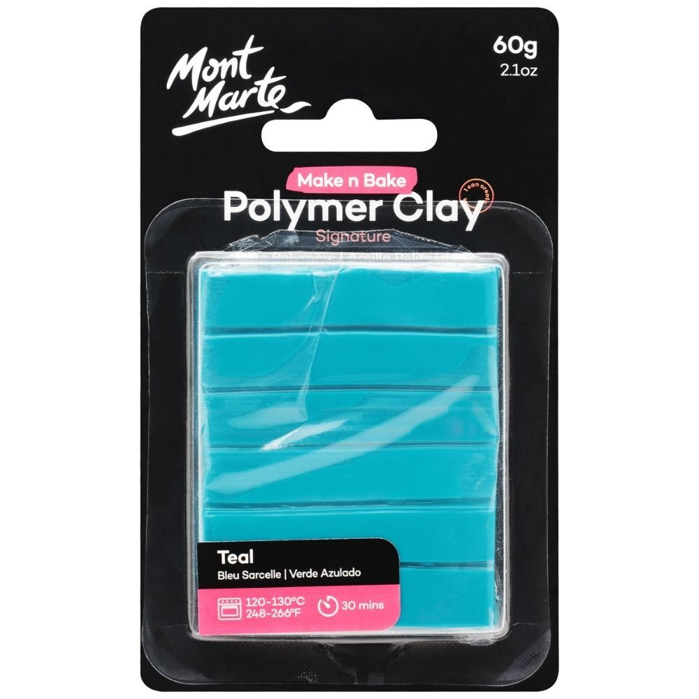 MM Make n Bake Polymer Clay 60g - Teal MMSP6025