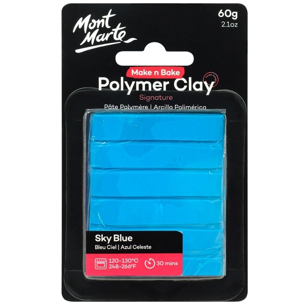 MM Make n Bake Polymer Clay 60g - Sky Blue MMSP6027