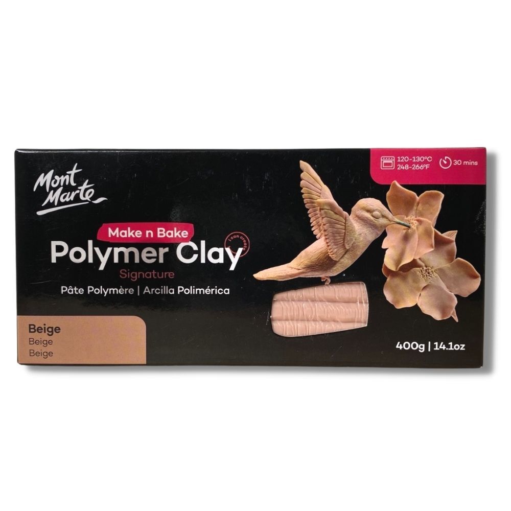 MM Make n Bake Polymer Clay 400g - Beige