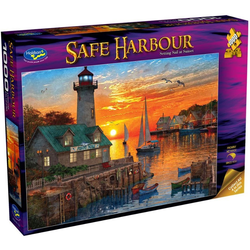 Setting Sail at Sunset 1000 Pc Puzzle Holdson