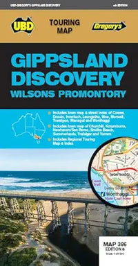 Load image into Gallery viewer, Gippsland Discovery Map 386 8th ed cover image
