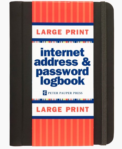 Internet Address & Password Logbook (Large Print)