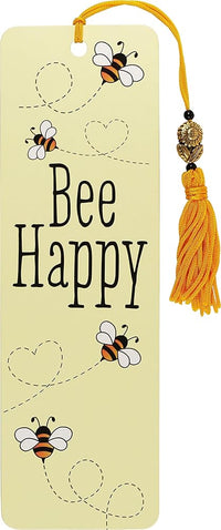 Load image into Gallery viewer, Bee Happy Beaded Bookmark cover image
