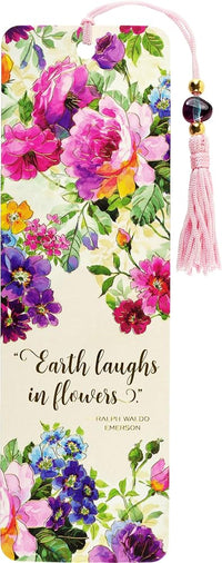 Load image into Gallery viewer, Peony Garden Beaded Bookmark cover image
