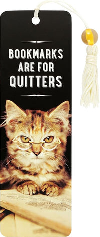 Load image into Gallery viewer, Bookmarks are for Quitters Beaded Bookmark cover image
