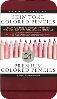 Load image into Gallery viewer, Studio Series Skin Tone Colored Pencils (24)
