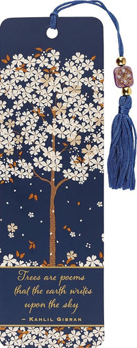 Load image into Gallery viewer, Falling Blossoms Beaded Bookmark cover image
