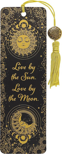 Load image into Gallery viewer, Live by the Sun Love by the Moon Beaded Bookmark cover image
