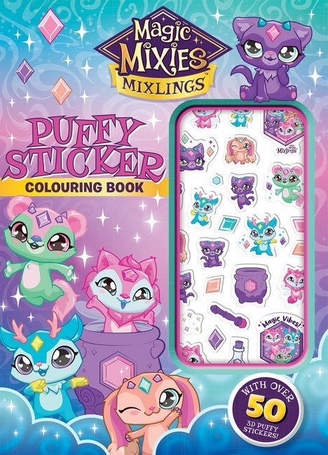 Magic Mixies Mixlings: Puffy Sticker Colouring Book (Moose)