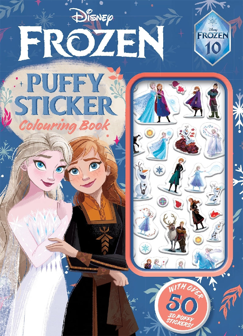 Frozen 10th Anniversary: Puffy Sticker Colouring Book (Disney)