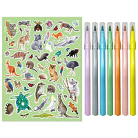 Load image into Gallery viewer, Kaleidoscope Colouring Australian Wildlife Kit
