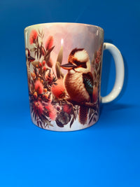 Load image into Gallery viewer, Mug:  Kookaburra and Bottlebrush
