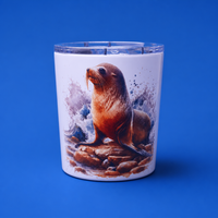 Load image into Gallery viewer, Burnie Tumbler:  Seal + Map
