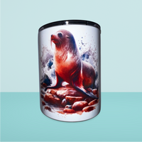 Load image into Gallery viewer, Burnie Tumbler:  Seal + Map
