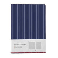 Load image into Gallery viewer, Navy and White Memmo Lined Notebook and Pen Gift Set
