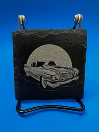Load image into Gallery viewer, Square Slate Coaster: Vintage Car (Assorted)
