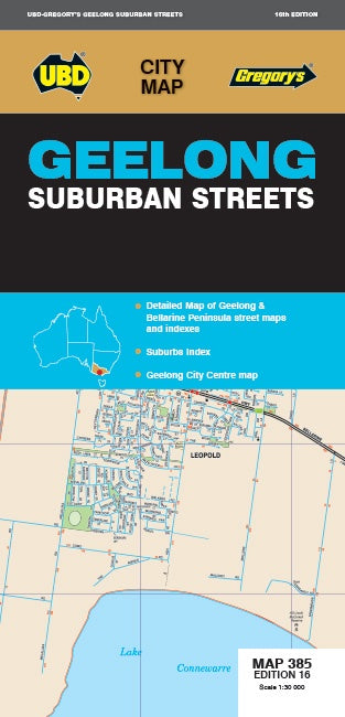 Geelong Suburban Streets Map 385 16th