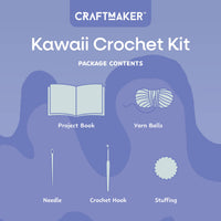 Load image into Gallery viewer, Craft Maker Kawaii Crochet Kit
