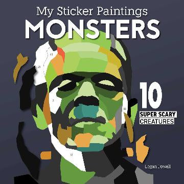 My Sticker Paintings:  Monsters