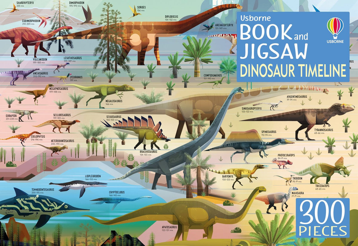 Usborne Book and Jigsaw:  Dinosaur Timeline