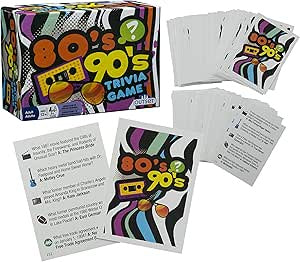 80's & 90's Trivia Card Game