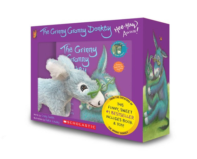 The Grinny Granny Donkey Box Set with Plush by Craig Smith