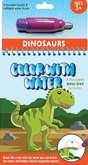 Colour with Water:  Dinosaurs