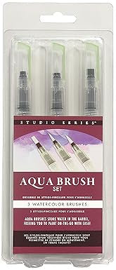 Studio Series Aqua Brush Set (3 Watercolor Brushes)