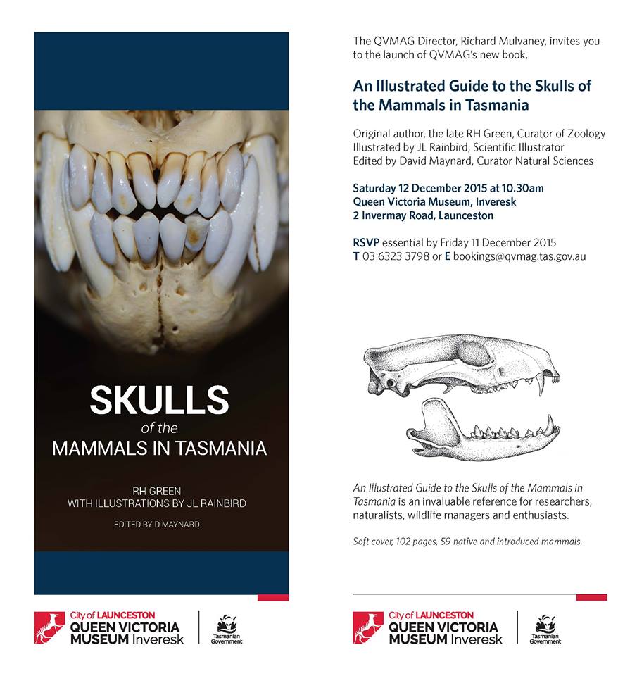 Skulls of the Mammals in Tasmania