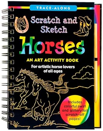 Scratch and Sketch  Extreme! Trace-Along Book - Extreme! Horses
