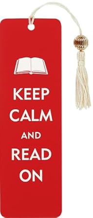 Load image into Gallery viewer, Keep Calm &amp; Read On Beaded Bookmark

