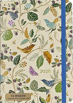 2026 Birds & Berries Weekly Planner (16 Months, Sept 2025 to Dec 2026)