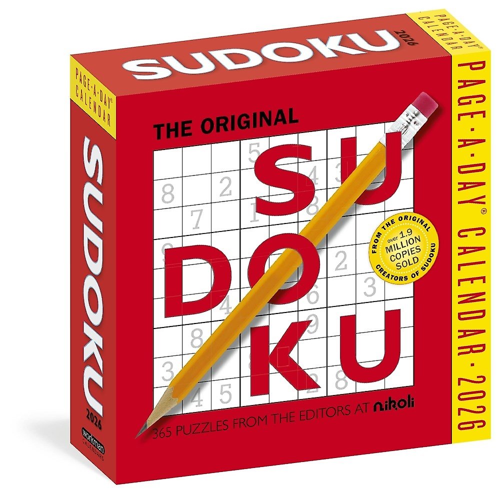 Original Sudoku Page-A-Day Calendar 2026