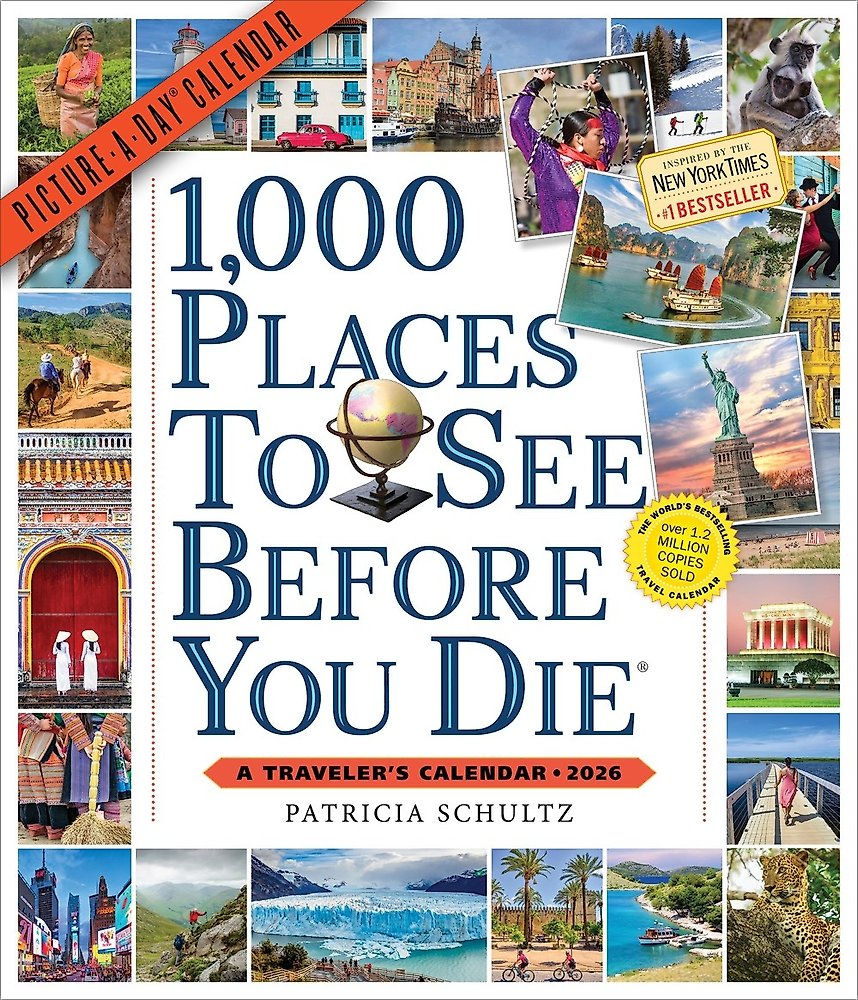 1,000 Places to See Before You Die Picture-A-Day Wall Calendar 2026 A Traveler's Calendar