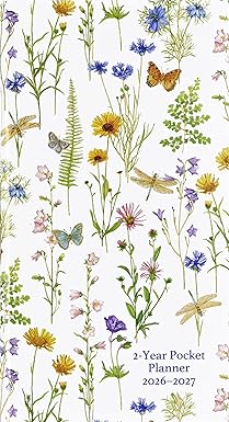 Wildflower Garden 2026-2027 (2 Year Pocket Diary)
