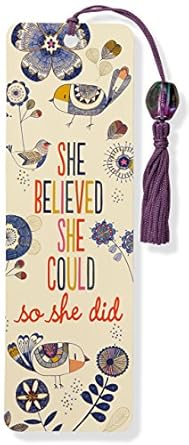 Load image into Gallery viewer, She Believed She Could Beaded Bookmark
