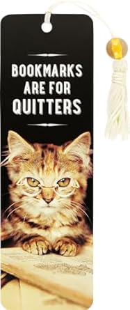 Load image into Gallery viewer, Bookmarks are for Quitters Beaded Bookmark
