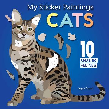 My Sticker Paintings:  Cats