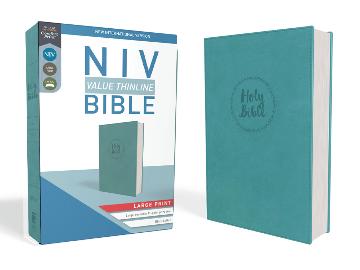 NIV Value Thinline Bible [Large Print, Blue]