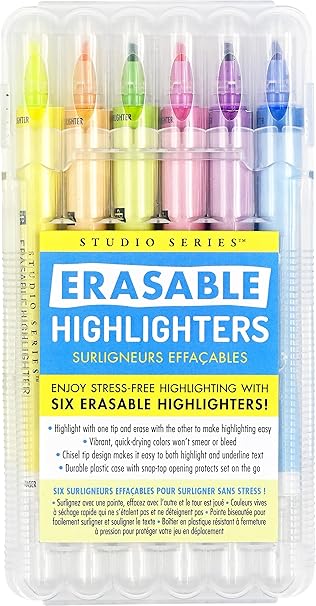 Studio Series Erasable Highlighters (set of 6)