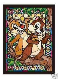 Chip and Dale Stainglass Window Puzzle