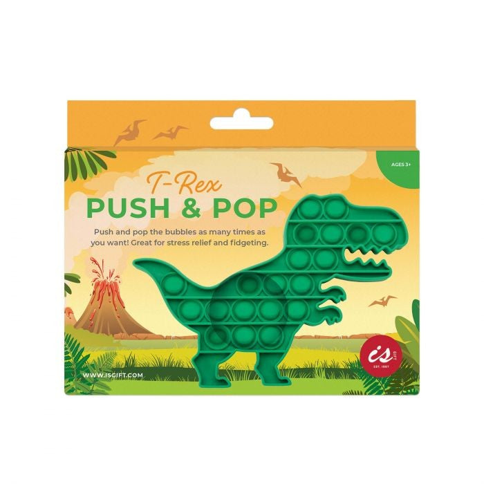 IS Push & Pop - T-Rex Green (15X20X1.5 cm)