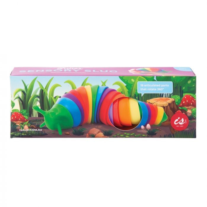 IS Gift Super Sensory Slug Multi-Coloured 19 x 5 cm