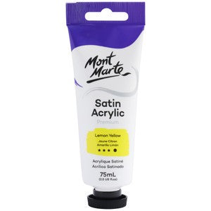 MM Satin Acrylic 75ml - Lemon Yellow
