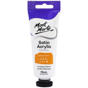 MM Satin Acrylic 75ml - Yellow Ochre