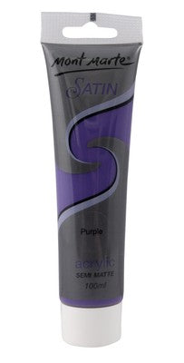 MM Satin Acrylic 100ml - Purple